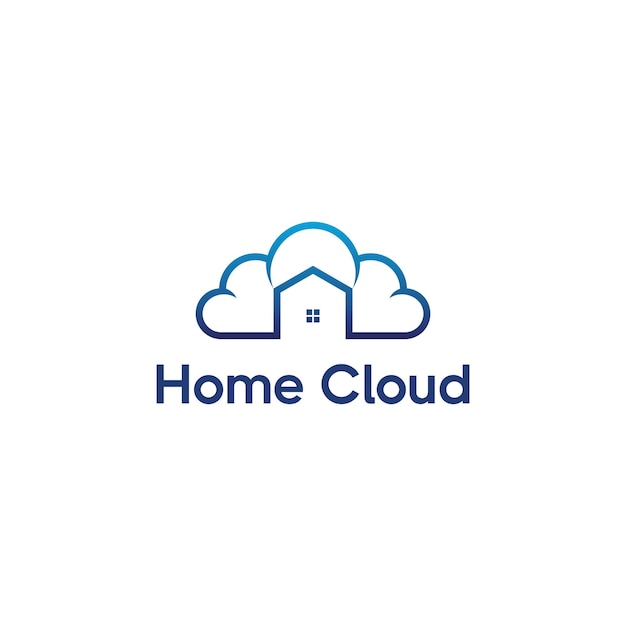 Home- und cloud-logo-design