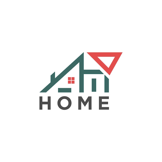 Home-Vektor-Logo-Vorlage für Immobilien