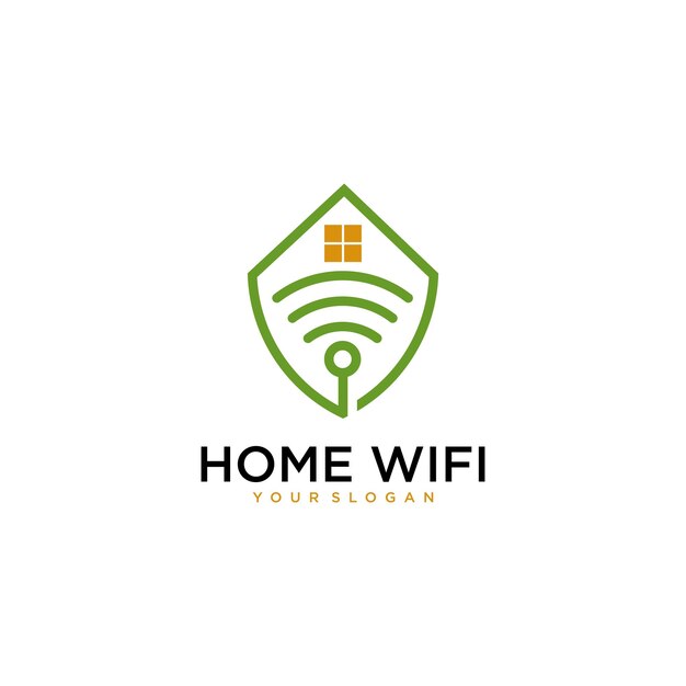 Vektor home-wlan-logo-design