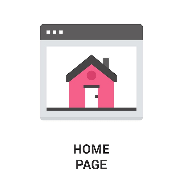 Homepage Symbol Premium Vektor