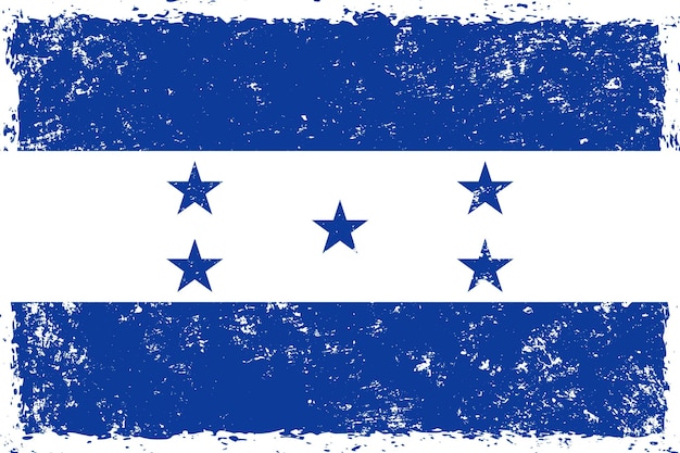 Honduras-Flagge im Grunge-Stil