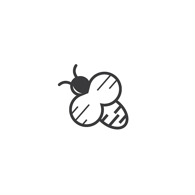 Honey bee template-vektor-illustration