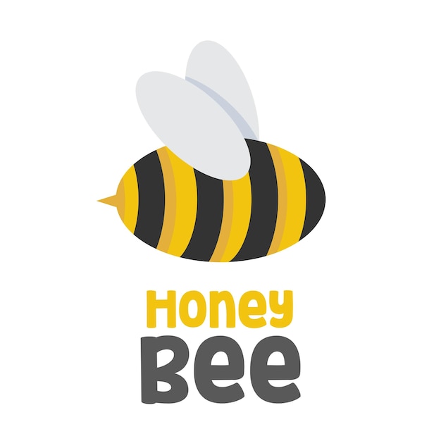 Honigbienen-logo-design-vektor