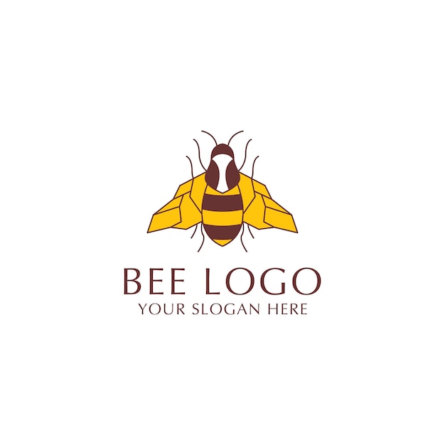 Honigbienen-logo-symbol-vektorbild