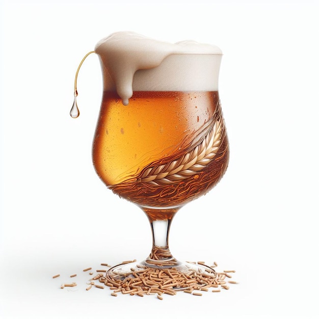 Vektor hoppy glass pint mug of beer vektorillustration isoliert auf weißem icon emoji tapete ale draft
