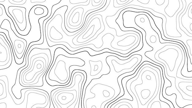 Horizontale topographische Karte auf durchsichtigem Hintergrund Bearbeitbarer Strich Topographische Kartenlinien Kontur Hintergrund Geographisches abstraktes Gitter Papiertextur Nachahmung von geographischen Karten Schatten Konturen