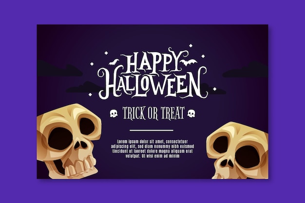 Horizontales halloween-banner