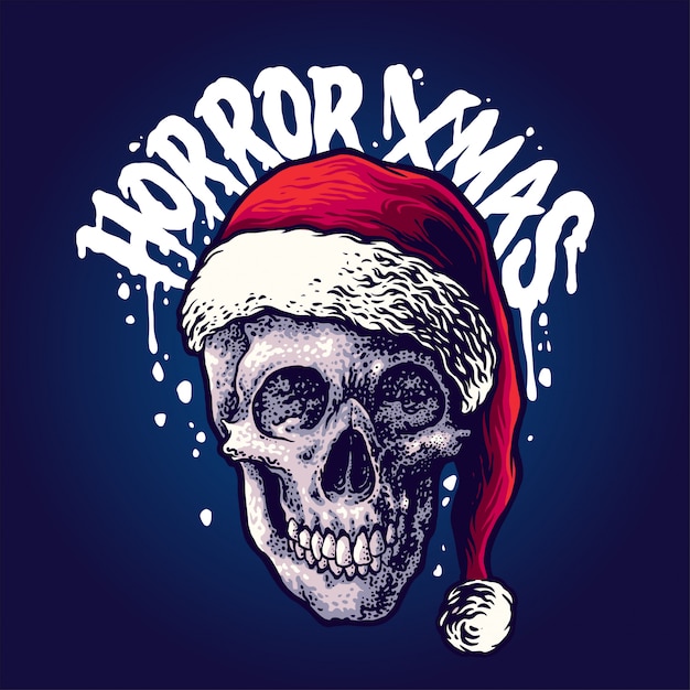 Vektor horror-weihnachtsillustration