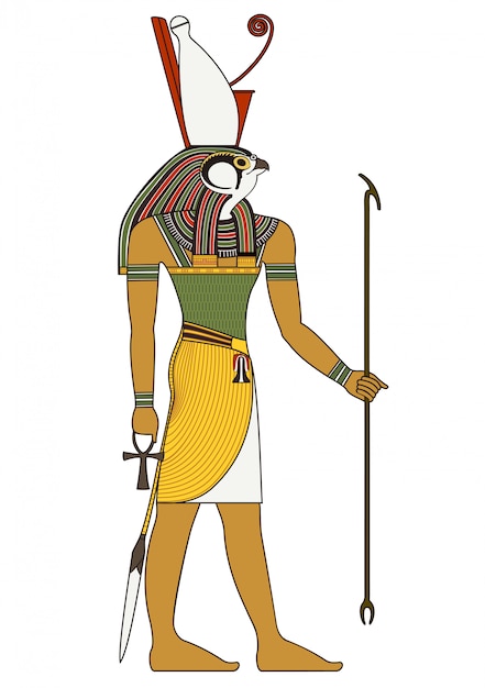 Horus, isolierte figur des alten ägyptischen gottes