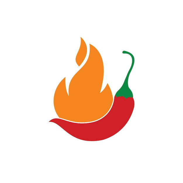 Vektor hot chili vektor-logo-design-konzept