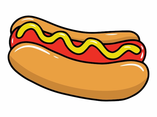 Hot-Dog-Fast-Food-Clipart-Illustration