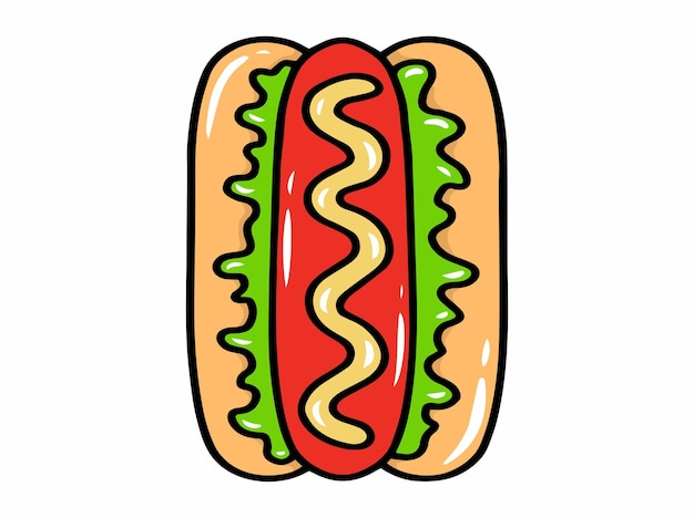 Hot-Dog-Fast-Food-Clipart-Illustration