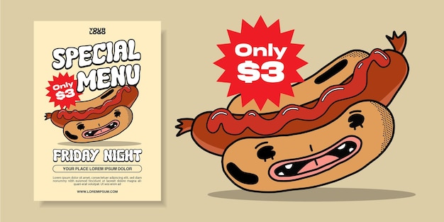 Hot-dog-flyer