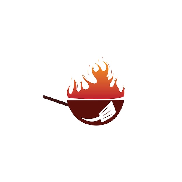 Hot grill-logo-vorlagen