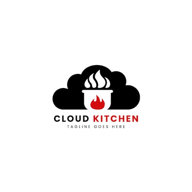 Hot pot cloud küche kochen logo-symbol