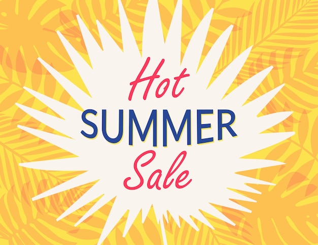 Vektor hot summer sale banner modische textur saison beruf wochenende urlaub logo sommerzeit tapeten vektor