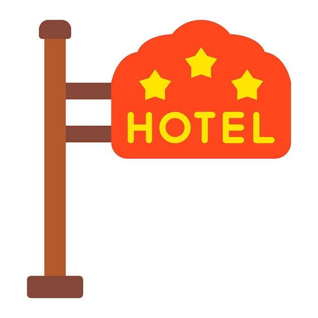 Vektor hotel-zeichen-symbol