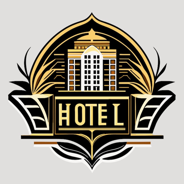 Vektor hotellogo-vektorillustration