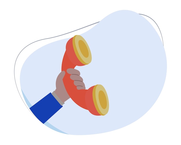 Hotline-Call-Center-Icon-Konzept Telefonkontakt Kundendienst Support-Kontakt