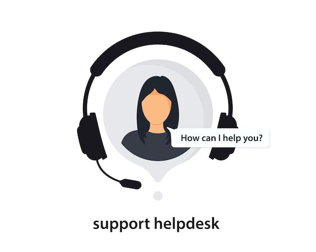 Hotline-symbol mit sprechblase. support-symbol für apps und websites. kundensupport, kundendienstmitarbeiter oder account manager. support-service mit kopfhörern, informationsunterstützung, 24/7-hotline