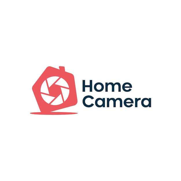 House of lens kamerafotografie immobilien logo design