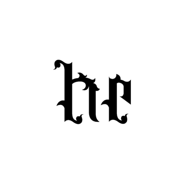 HR-Monogramm-Logo-Design Buchstaben-Text-Namen-Symbol Monochrom-Logotyp-Alphabet-Zeichen-Einfach-Logo