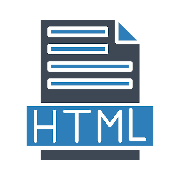 HTML-Datei-Vektorillustrationsstil