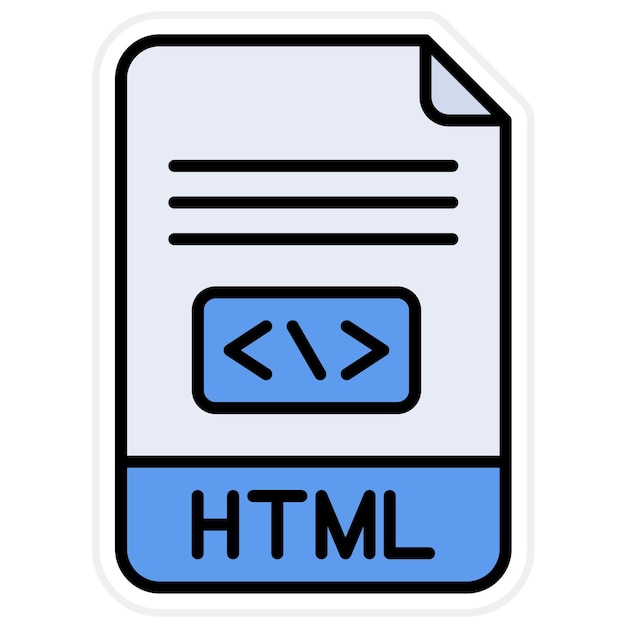 Vektor html-icon-vektorbild kann für no code verwendet werden