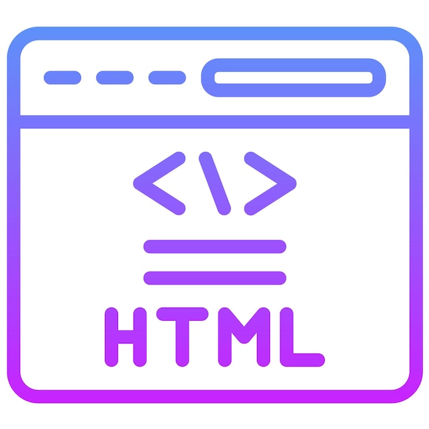 HTML-Vektor-Ikonen-Illustration von No-Code-Ikonensatz