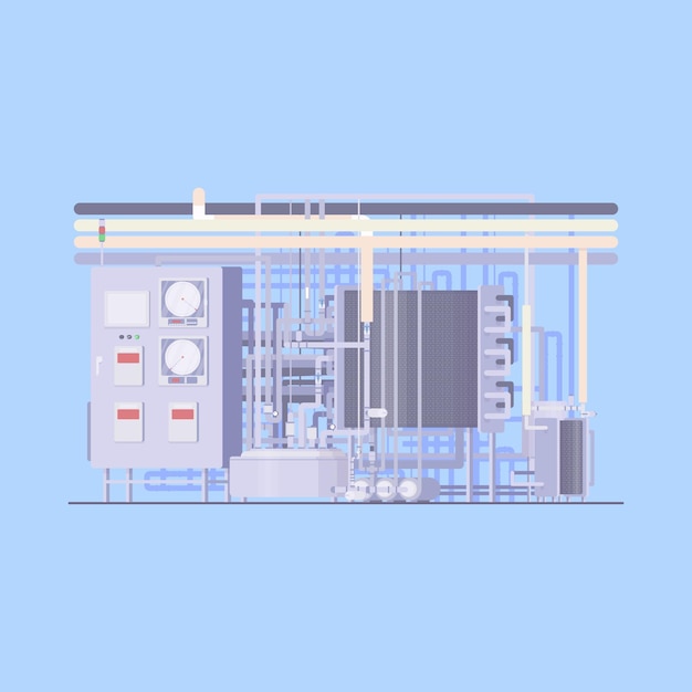HTST-Pasteurisierungsmaschine in einer Lebensmittelfabrik