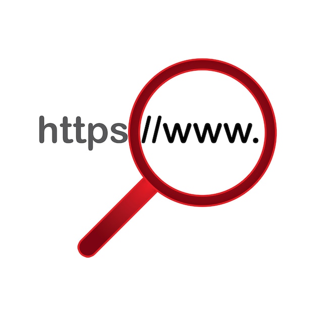 Https-Protokoll-Browsing-Trends und Verbindungssicherheit, Vektorillustration-Symboldesign