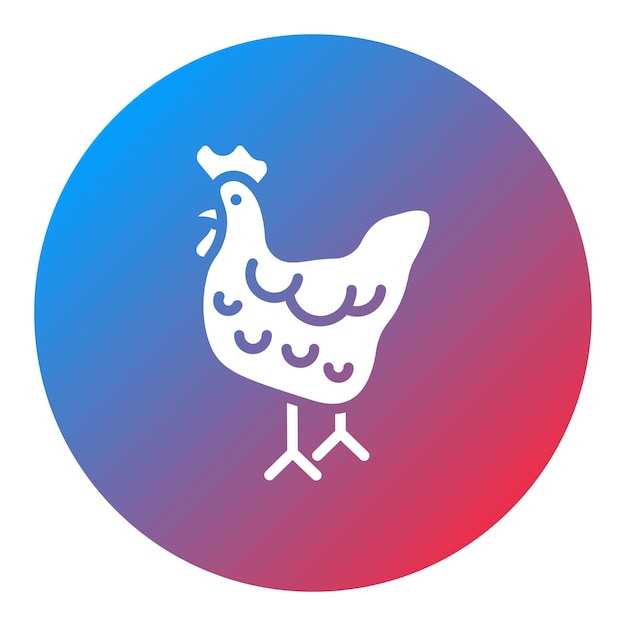 Vektor hühner-ikonen-vektorbild kann für karneval verwendet werden