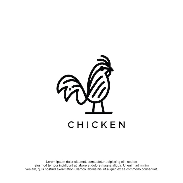 Huhn-logo-design-vektor-vorlage