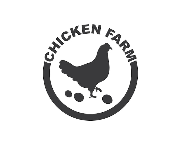 Huhn-logo-symbol-vektor-illustration