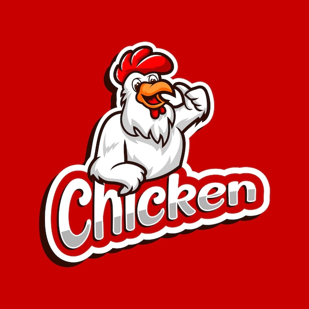 Vektor huhn logo vektor