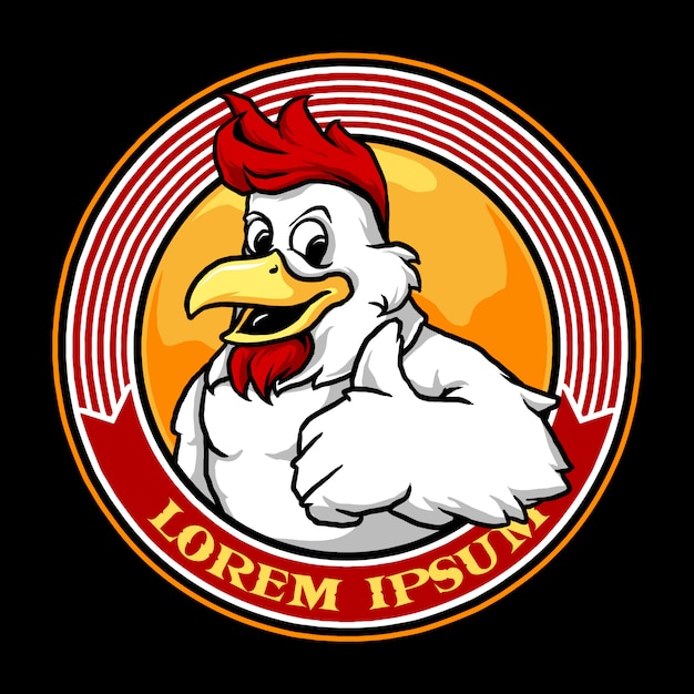 Huhn maskottchen design