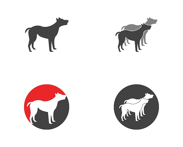 Hund symbol logo vorlage