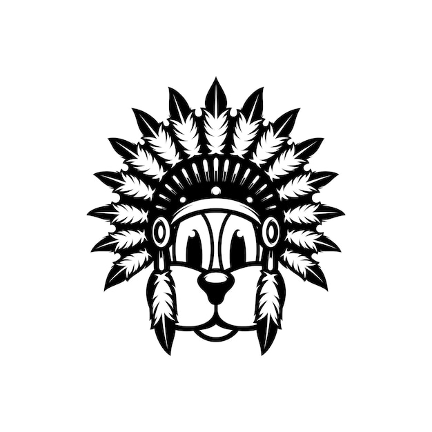 Hunde-Apache-Umriss