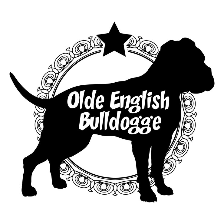 Vektor hunde-silhouette hunde-hunderassen logo vektor-silhouetten-logo alte englische bulldogge