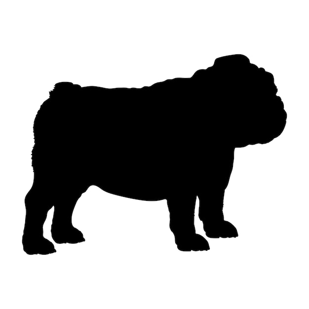 Hunde-Silhouette Hunde-Rassen-Logo Hunde-Monogramm-Vektor