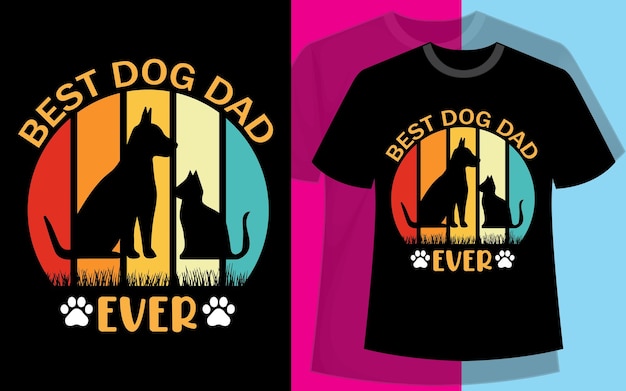 Hunde-t-shirt-design.