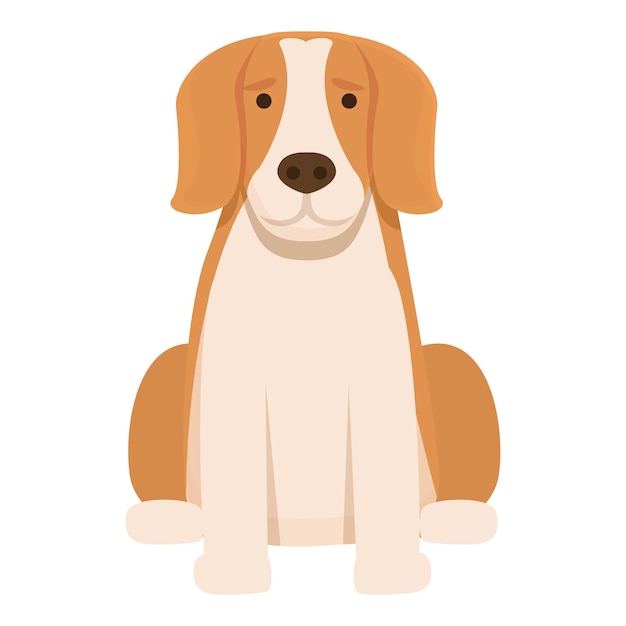 Hundesymbol-Cartoon-Vektor Welpentier Niedlicher Hund
