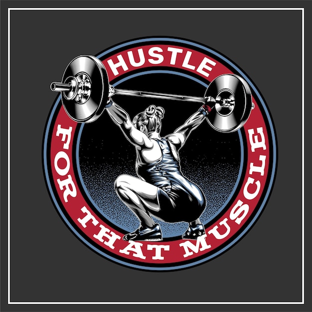 HUSTLE FOR THE MUSCLE-GRAFIKDESIGN