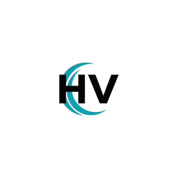 Vektor hv-logo-design für geschäfts- und immobilienmonogram-vektorvorlage