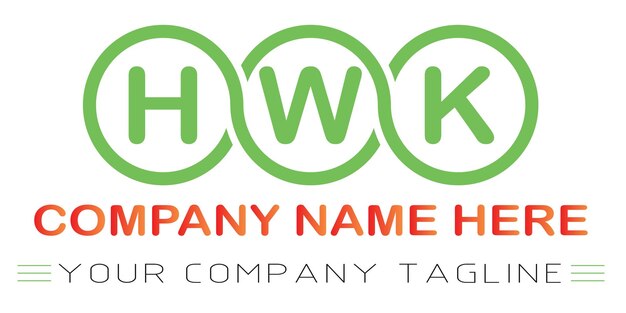 Hwk-buchstaben-logo-design