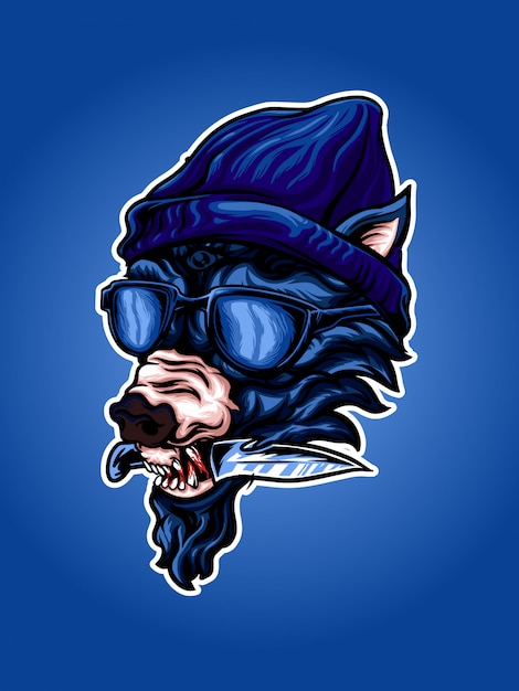 Hype wolf banden illustration