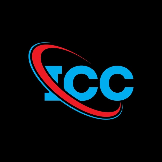 ICC-Logo ICC-Buchstaben ICC-Letter-Logo-Design Initialen IC-Logo mit Kreis und Großbuchstaben verbunden Monogramm-Logo IC-Typographie für Technologieunternehmen und Immobilienmarken