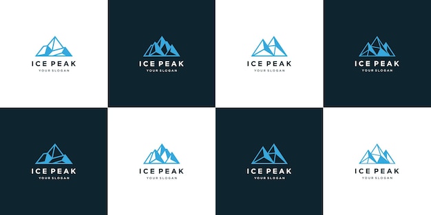 Ice peak logo-design-kollektion