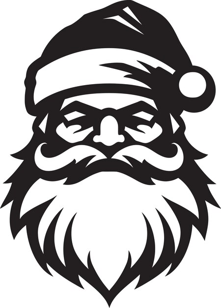 Iced out santa style black vector cool chill claus appeal cool vector black santa ist ein schwarzer weihnachtsmann.