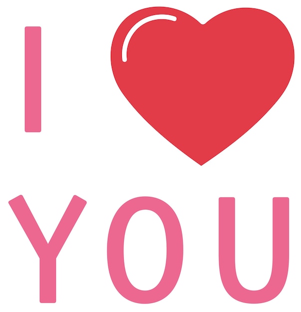 Ich liebe dich Aufkleber